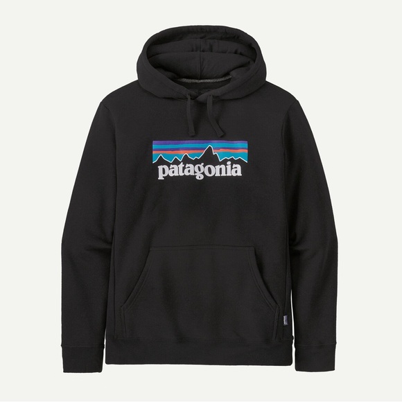 Patagonia Men’s Black P-6 Logo Uprisal Hoody, comfortable pullover, size large - Picture 5 of 7